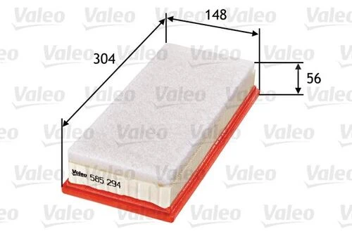 Valeo 585294  Hava Filtresi Toyota Uyumlu Yaris 1.4 D-4D-Urban Cruiser1.4-Verso