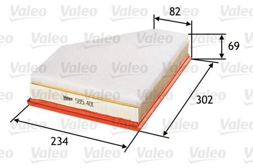 Valeo 585401  HAVA FİLTRESİ BMW 1 (E81.E87) 120D-3 (E92) 320D