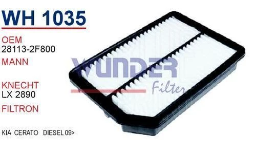 Wunder WH1035 HAVA FİLTRESİ - KİA CERATO DİZEL 09- - 1