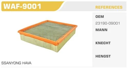 Winkel WAF -9001  HAVA FİLTRESİ ACTYON SPORTS 07- KYRON 05-