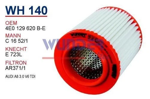 Wunder WH140 HAVA FİLTRESİ - AUDİ A8 02-10 - - 1