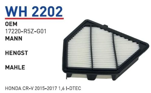 Wunder WH2202 HAVA FİLTRESİ - HONDA CR-V 2015-2017 1,6 I-DTEC