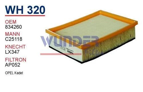 Wunder WH320 HAVA FİLTRESİ - OPEL KADET ürün görseli