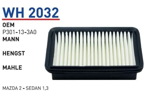 Wunder WH2032 HAVA FİLTRESİ - MAZDA 2 - SEDAN 1,3 ürün görseli