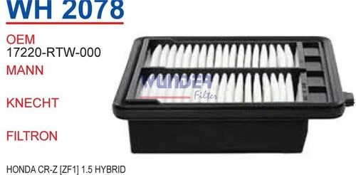 Wunder WH2078 HAVA FİLTRESİ - HONDA CR-Z (ZF1) 1,5 HYBRİD - 1