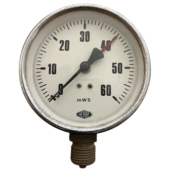Hidrometre 0-60 Mws Q 100 mm 1/2” Alttan Bağlantılı Kuru