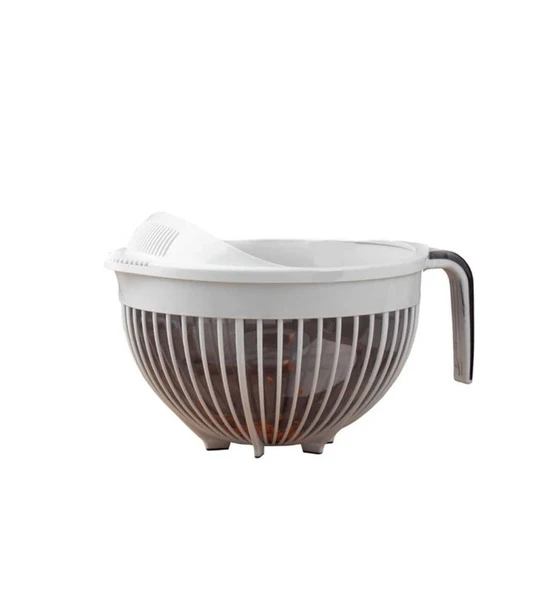 Qlüx İdeas Qmix Pirinç Süzgeci Fil Dişi 3000ml 22cm