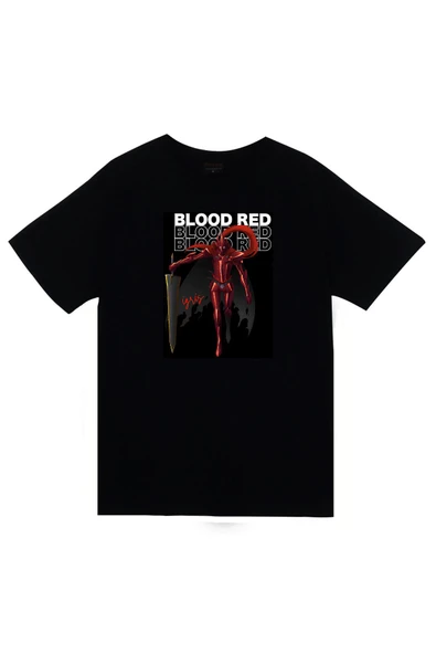 fame-stoned  Solo Leveling İgris Anime Baskılı Unisex %100 Pamuk Siyah T-shirt ürün görseli