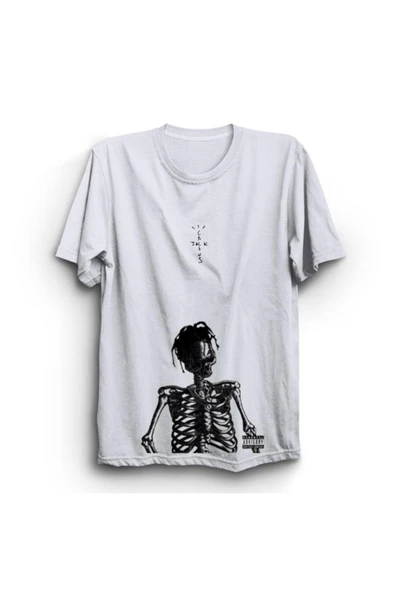 fame-stoned  Cactus Jack Travis Scott Baskılı Tshirt