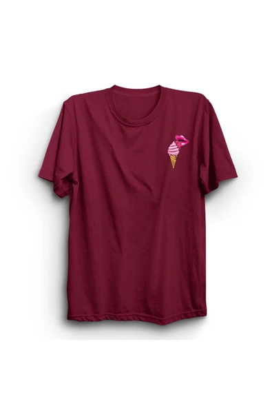 fame-stoned  Dondurma ve Dil  Baskılı Unisex T-Shirt