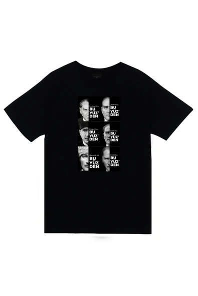 fame-stoned  Gazi Mustafa Kemal Atatürk Baskılı Unisex %100 Pamuk T-shirt ürün görseli