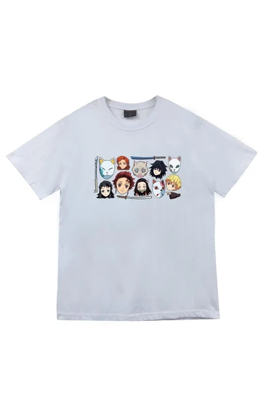 fame-stoned  Damon Slayer Anime Baskılı Tshirt ürün görseli