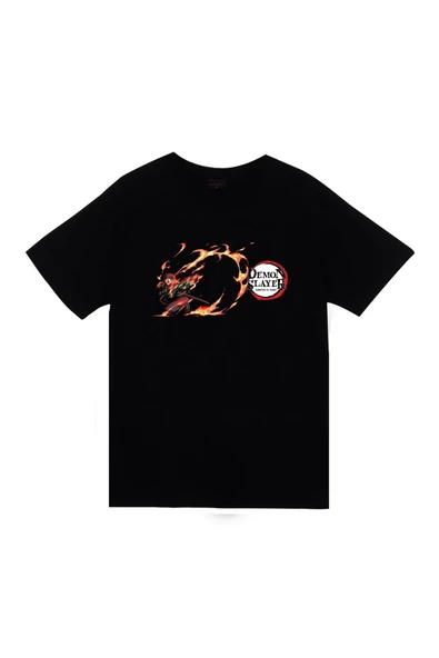 fame-stoned  Damon Slayer Anime Baskılı Tshirt