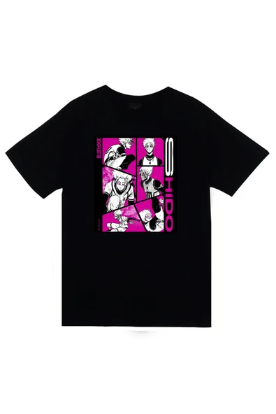 fame-stoned  Blue Lock, Shidou Ryusei Anime Baskılı Unisex %100 Pamuk Siyah T-shirt - 1