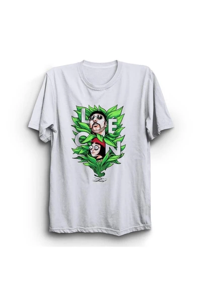 fame-stoned  Unisex Beyaz Leon Baskılı T-shirt ürün görseli