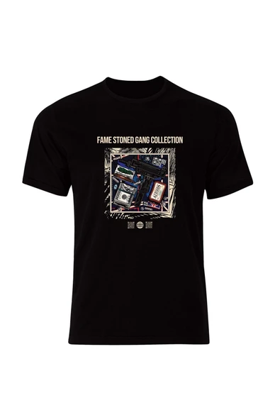 fame-stoned  Gangsta Baskılı Tişört ( Fame Stoned Gang Collection New Season Tshirt ) ürün görseli