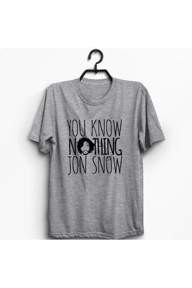 fame-stoned  Game Of Thrones - Jon Snow Baskılı T-shirt