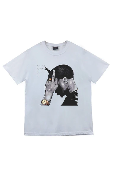 fame-stoned  Tupac Shakur Baskılı T-shirt ürün görseli