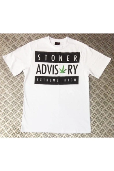 fame-stoned  Stoner Advısory Baskılı T-shirt ürün görseli 1