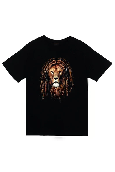 fame-stoned  Unisex Siyah Baskılı T-shirt