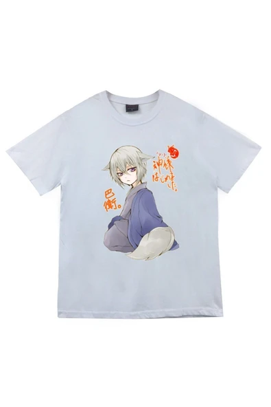 fame-stoned  Unisex Beyaz Kamisama Baskılı T-shirt ürün görseli