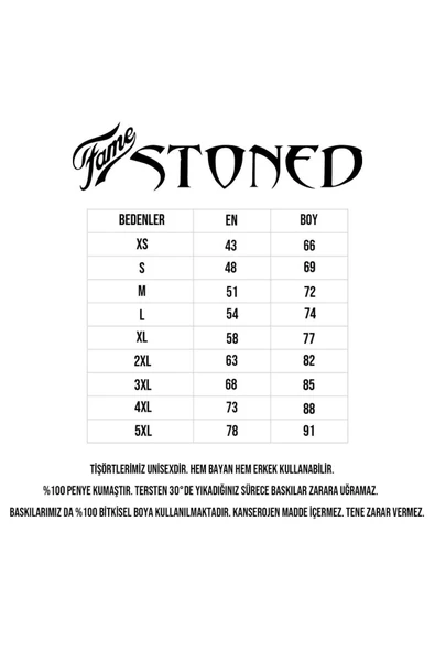 fame-stoned  Onyx, Rap, Hiphop Unisex Baskılı %100 Pamuk Siyah T-shirt - Resim 2