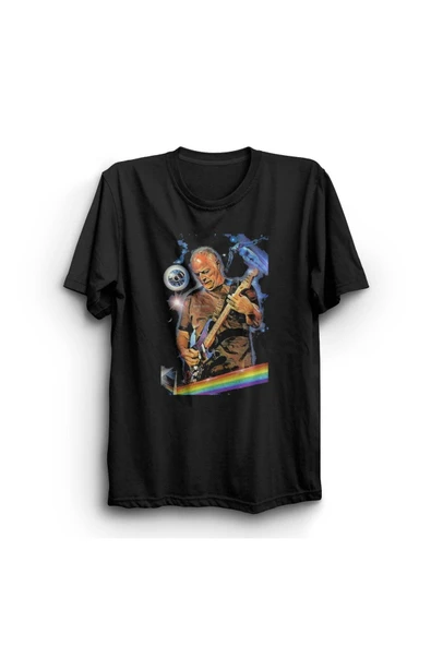 fame-stoned  Pink Floyd Baskılı Unisex %100 Pamuk Siyah T-shirt ürün görseli