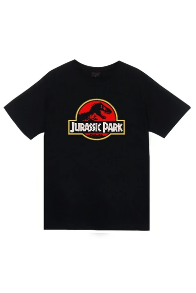 fame-stoned  Unisex Siyah Jurassic Park Baskılı T-shirt ürün görseli