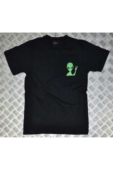 fame-stoned  Alıen Baskılı T-shirt ürün görseli