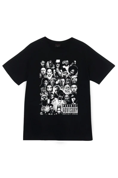 fame-stoned  Hip Hop Songs Parental Advisory Baskılı T-shirt ürün görseli