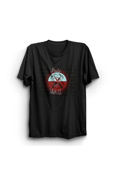 fame-stoned  Pink Floyd Baskılı Unisex %100 Pamuk Siyah T-shirt ürün görseli