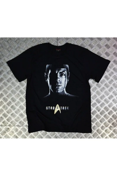 fame-stoned  Unisex Siyah Star Trek Baskılı T-shirt ürün görseli