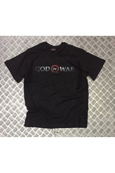 fame-stoned  Unisex Siyah  God Of War Baskılı T-Shirt ürün görseli