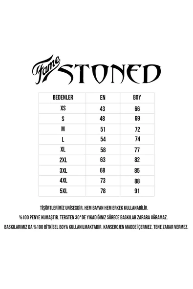 fame-stoned  Charlie Chaplin Baskılı Unisex %100 Pamuk Beyaz T-shirt - 2