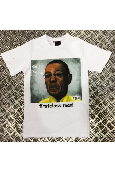 fame-stoned  Breaking Bad Baskılı Unisex %100 Pamuk Beyaz T-shirt ürün görseli