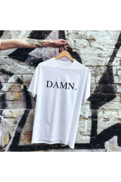 fame-stoned  Beyaz Damn Baskılı Tişört ürün görseli