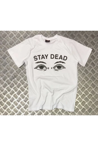 fame-stoned  Unisex Beyaz Star Dead Baskılı Tshirt ürün görseli
