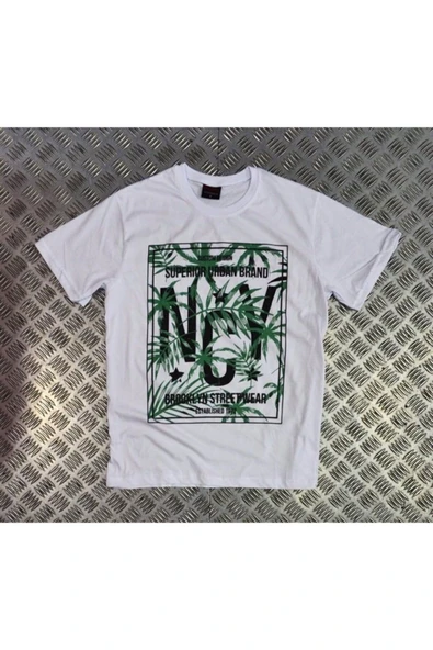 fame-stoned  Unisex Beyaz Nyc Baskılı T-Shirt ürün görseli