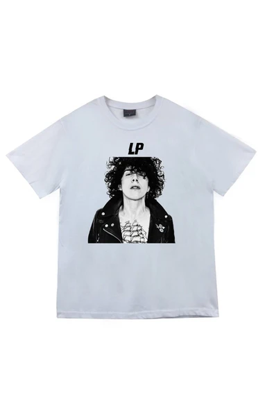 fame-stoned  Lp Laura Pergolizzi Baskılı Unisex %100 Pamuk Beyaz T-shirt ürün görseli