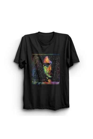 fame-stoned  Pink Floyd Baskılı Unisex %100 Pamuk Siyah T-shirt ürün görseli