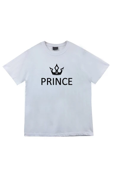 fame-stoned  Prince Prens Baskılı Unisex %100 Pamuk Beyaz T-shirt ürün görseli