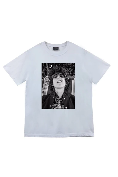 fame-stoned  Lp Laura Pergolizzi Baskılı Unisex %100 Pamuk Beyaz T-shirt ürün görseli
