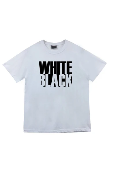 fame-stoned  Unisex Beyaz Off White Black Baskılı T-shirt ürün görseli