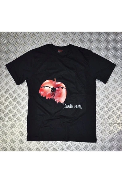 fame-stoned  Death Note Anime Baskılı Unisex %100 Pamuk Siyah T-shirt ürün görseli