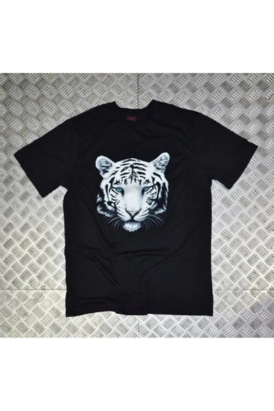 fame-stoned  Unisex Siyah Kaplan Baskılı T-shirt ürün görseli