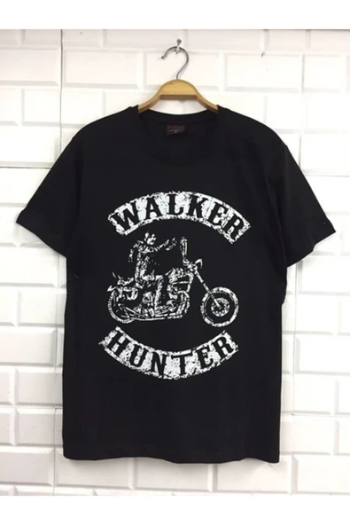 fame-stoned  Unisex Siyah The Walkıng Dead Baskılı T-shirt ürün görseli