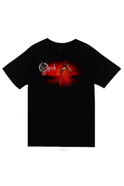 fame-stoned Opeth Baskılı Unisex %100 Pamuk Siyah T-shirt ürün görseli