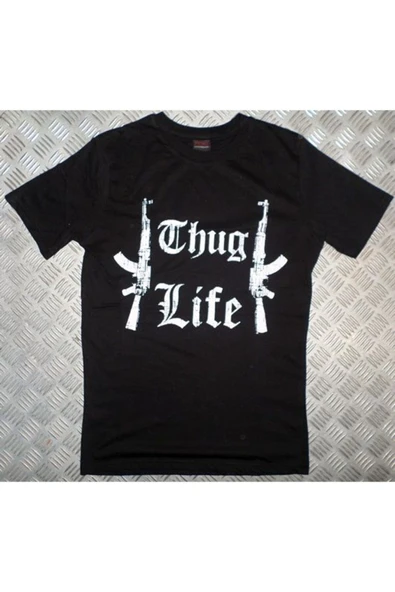 fame-stoned  Thug Lıfe Baskılı T-shirt ürün görseli
