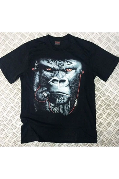 fame-stoned  Goril Baskılı T-shirt ürün görseli