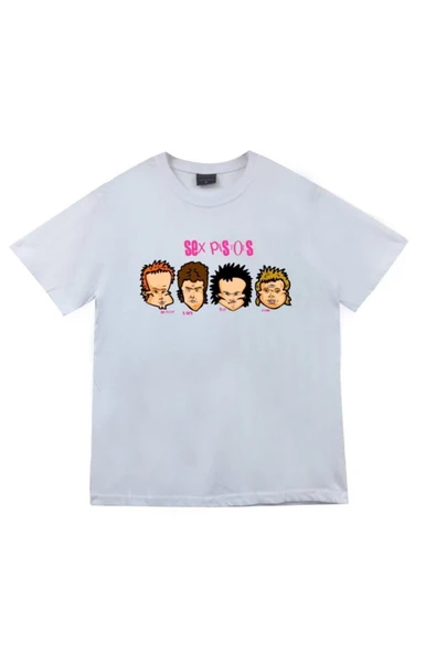 fame-stoned  Sex Pistols Baskılı T-shirt